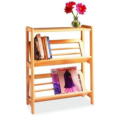 Beechwood 2-Tier Tilt Bookshelf