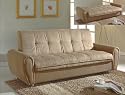 Taupe Adjustable Storage Sofa Bed