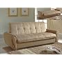 Taupe Adjustable Storage Sofa Bed