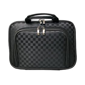 CaseCrown 10.1-Inch Netbook PC Double Memory Foam Slim Fit Pouch Case with Front Pocket - Check Style