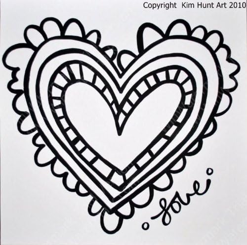 PaintaDoodle 12 x 12 Heart with Love Painting Kit