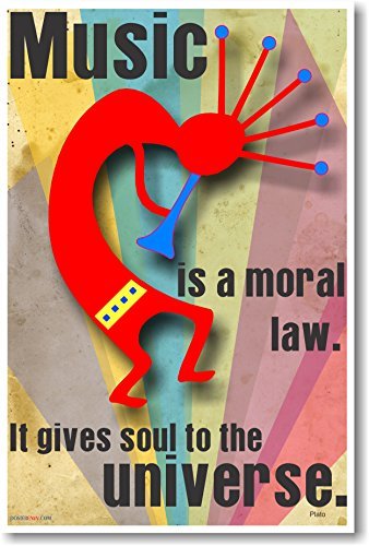 Music is a moral law. It gives soul to the universe - Plato - NEW Music Poster