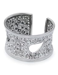 Sterling silver cuff bracelet, Thai Charm