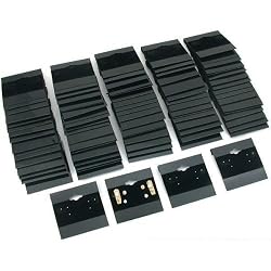 Earring Display Hang Cards Black Flocked 2 X 2 Inch (100)
