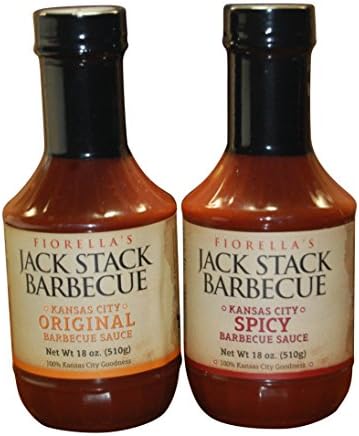 Fiorellas Jack Stack Barbecue Bundle: 1 Jack Stack Kansas City Original Barbecue Sauce 18 Oz., 1 Jack Stack Kansas City Spicy Barbecue Sauce 18 Oz.