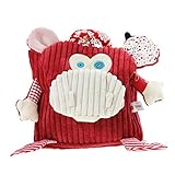 FakeFace　子供用　ベビーリュック　男の子　女の子　動物形 リュック　可愛い　キュート　バッグ　可愛い　萌え萌え　4類　ユニセックス　xuguozhu　赤サル　赤