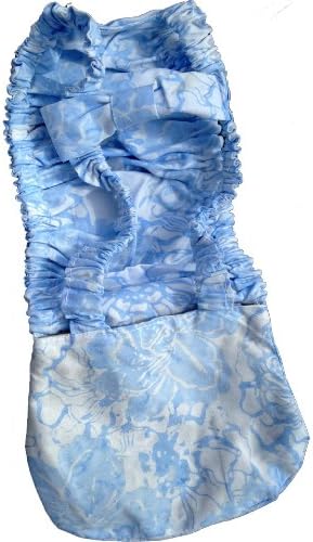 Chicken Diapers - Cotton Batik Fabric (blue floral, medium)