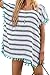 NFASHIONSO Women's Beachwear Turkish Kaftans Long Beach Dress/Swimsuit Cover Up White