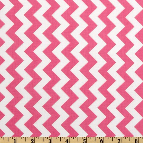 Riley Blake Chevron Small Hot Pink Fabric