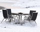 Gruppe Puro Nero mit 4 Sesseln &