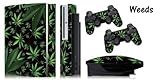 Protective skins for FAT Playstation 3 System Console, PS3 Controller skin included - WEEDS
