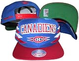 Montreal Canadiens Diamond Blue/Red Two Tone Plastic Snapback Adjustable Snap Back Hat / Cap