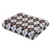 Elegant Baby Argyle Blanket, Blue/Chocolate, 36" X 45"