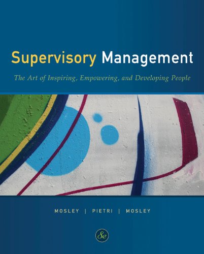 Supervisory Management (Available Titles CourseMate)