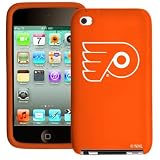 Tribeca FVA3732 Varsity Silicone Jacket for iPod Touch 4G - Philadelphia Flyers - Orange