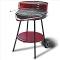 Relaxdays Rundgrill Holzkohlegrill 4-Bein fahrbar