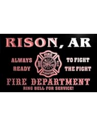 Home: qy51099-r FIRE DEPT RISON, AR ARKANSAS Firefighter Neon Sign - ADV PRO