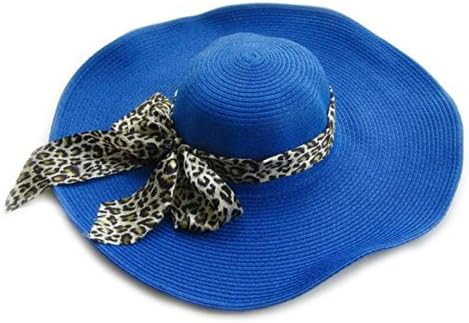 GorgeousEve® New Large Brimmed Garden Beach Big Summer Sun Hat for Womens (Blue)