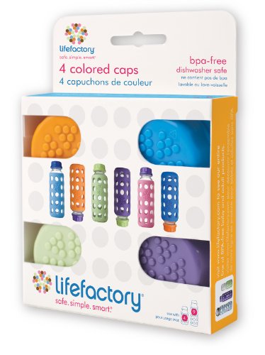 Lifefactory 9-Ounce Glass Beverage of 4