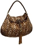 Tianni Faux Leopard Fur Hobo