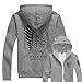 Angelaicos Unisex Cotton Blend Luminated Printing Long Sleeve Costume Coats