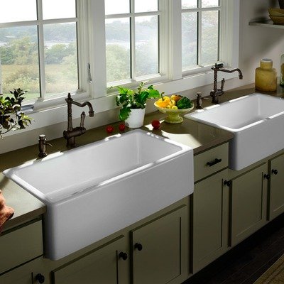 Porcher 35040-00.001 36-Inch London Farm Sink, White