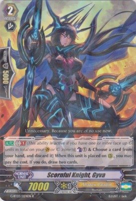 Cardfight!! Vanguard TCG - Scornful Knight, Gyva (G-BT03/024EN) - G Booster Set 3: Sovereign Star Dragon