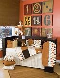 Latte 4 Piece Crib Bedding Set by Glenna Jean