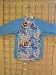 Bloosom Blue Swim Shirt, size 10/12. Maximum UV protective short sleeve Rash Guards for children and teens. In brightly colored and stylish print fabrics. Made in the USA. Sold direct from Manufacturer. Shorts not inlcuded.