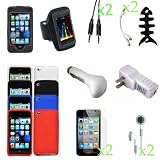 SuperDeal Full Accessories Kit Bundle 18 items for New Apple iPod Touch 4G iTouch 4th Generation. Free SuperDeal Wristband included
