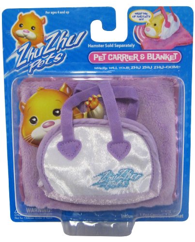 Giochi Preziosi 79865541 - Zhu Zhu Hamster Zubehörset Tragetäschchen & Decke, lila Giochi Preziosi 79865541 - Zhu Zhu Hamster Zubehörset Tragetäschchen & Decke, lila