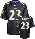 Willis McGahee Jersey: Reebok Black Replica #23 Baltimore Ravens Jersey