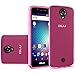 Hot Pink BLU R1 HD Case, CRYSTAL Transparent Frosted Gel [TPU CANDY] Cover [SLIM] Bumper for BLU R1 HD