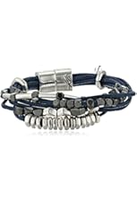 Kenneth Cole New York "Bar Harbor" Mixed Bead Multi-Row Cord Bracelet