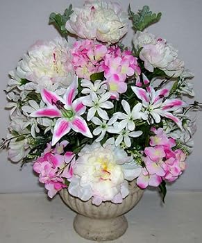Peony Hydrangea and Lily Arrangement