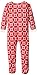 Hatley Little Girls' Footed Fleece Coverall - Classic Snowflakes