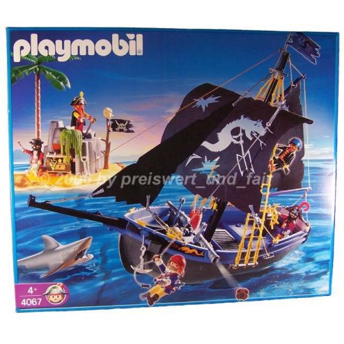 Cover image : Playmobil 4067 Piratenschiff m. Insel schwarzer Korsar