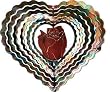 Kaleidoscope Heart Rose Pink Wind Spinner