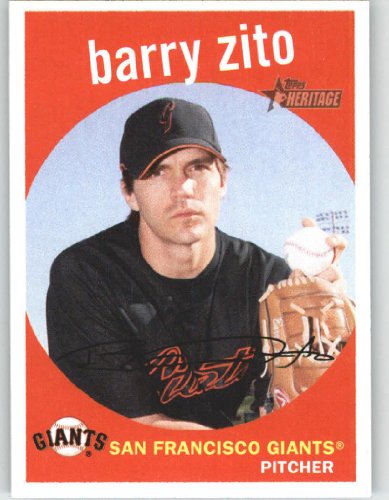 2008 Topps Heritage #149 Barry Zito - San Francisco Giants (Baseball Cards)