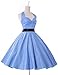 Women's Halter 1950's Vintage Style Short Cocktail Party Dress