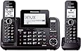 Panasonic KX-TG9542B Link2Cell Bluetooth Enabled 2-Line Phone with Answering Machine & 2 Cordless Handset