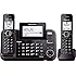 Panasonic KX-TG9542B Link2Cell Bluetooth Enabled 2-Line Phone with Answering Machine & 2 Cordless Handset