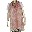 Body Wraps Stoles in Wool Paisley Weaving