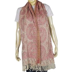 Body Wraps Stoles in Wool Paisley Weaving