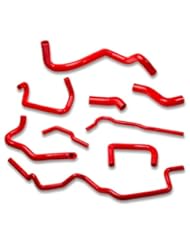 Automotive Parts and Accessories: RH-VWGOLF99-RD, 3-Ply 4mm Radiator Heater Coolant Red Replacemnt Silicone Hoses 1.25" Inlet Inner Diameter - DPT