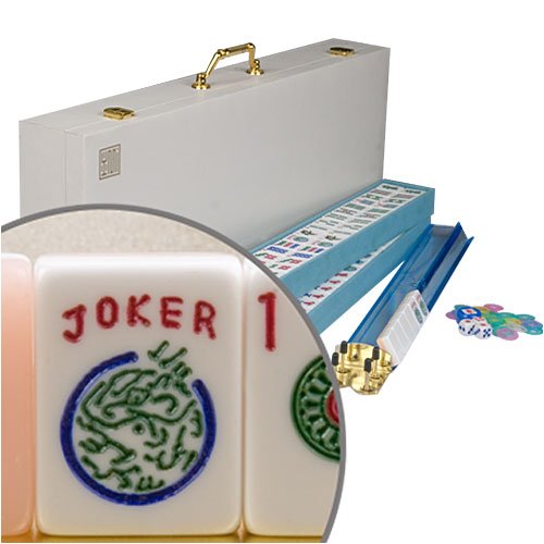 American Western Mahjong Set ''Peach and Sky''