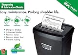 Aurora SP1000 Shredder Lubrication and Sharpening Sheets (Pack of 12)