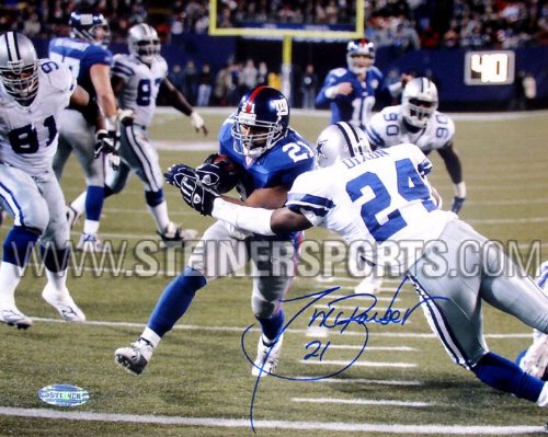 Steiner Sports NFL Tiki Barber Giants TD Run Vs Dallas Autographed 8-by-10-Inch Photograph