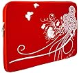 13.3 inch Crimson Red Progressive Circlet Netbook Notebook Laptop Sleeve Bag Carrying Case for Apple Macbook, Acer, ASUS, Dell, HP, Sony