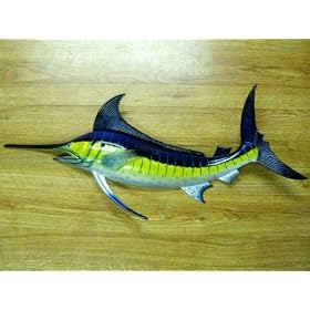Marlin Replica Nautical Saltwater Fishing Wall Decor